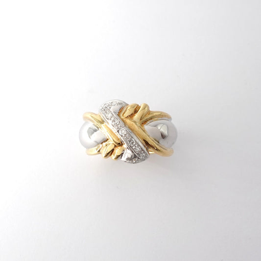 Anello a Fascia  con Diamanti