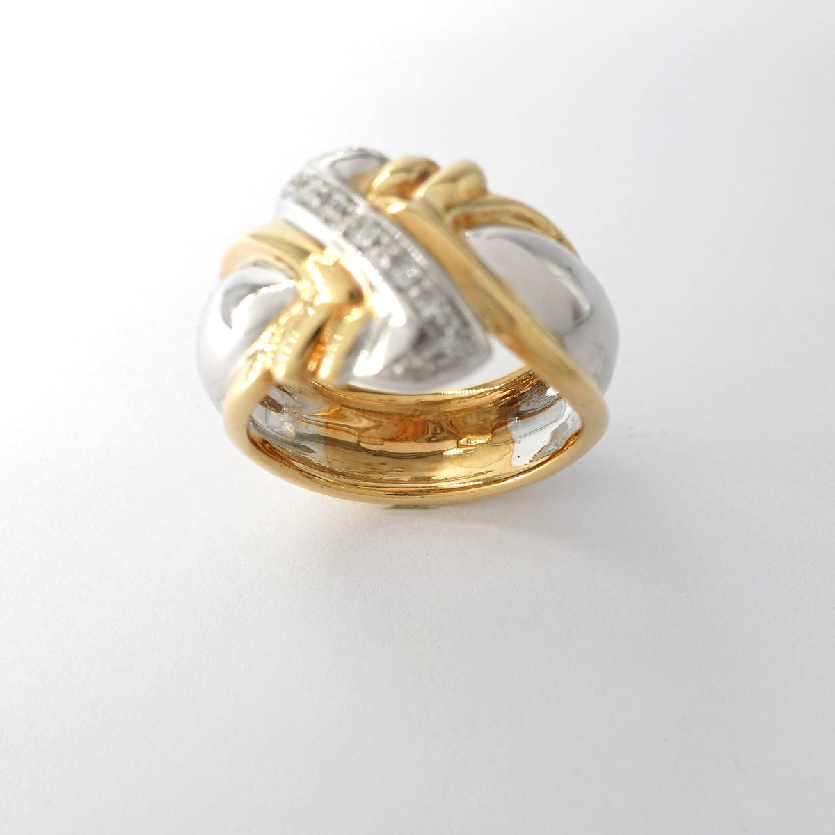 Anello a Fascia  con Diamanti