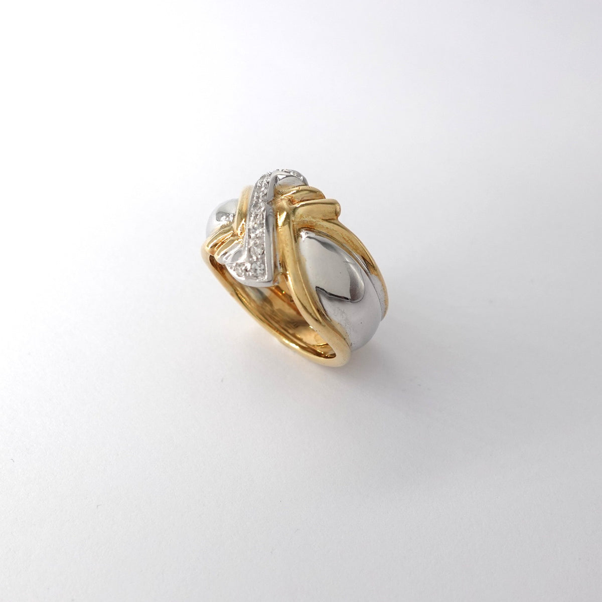 Anello a Fascia  con Diamanti