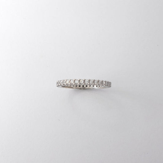 Anello Eternity con Zirconi