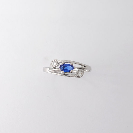 Anello in Oro Bianco  con Zirconi