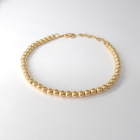 Bracciale con maglia a pallini