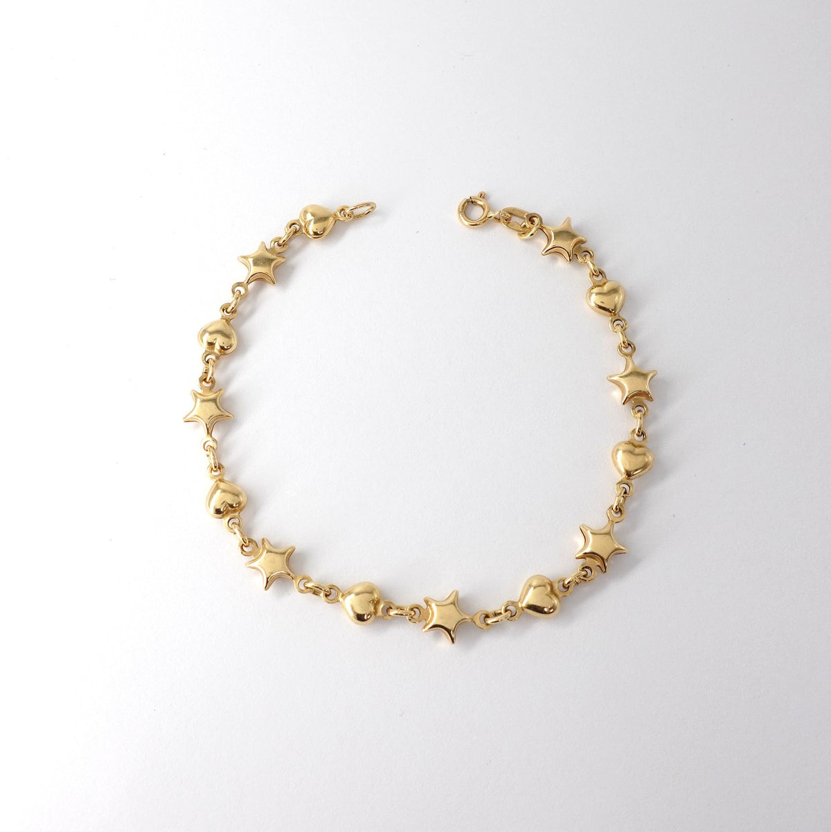 Bracciale  con stelle e cuori