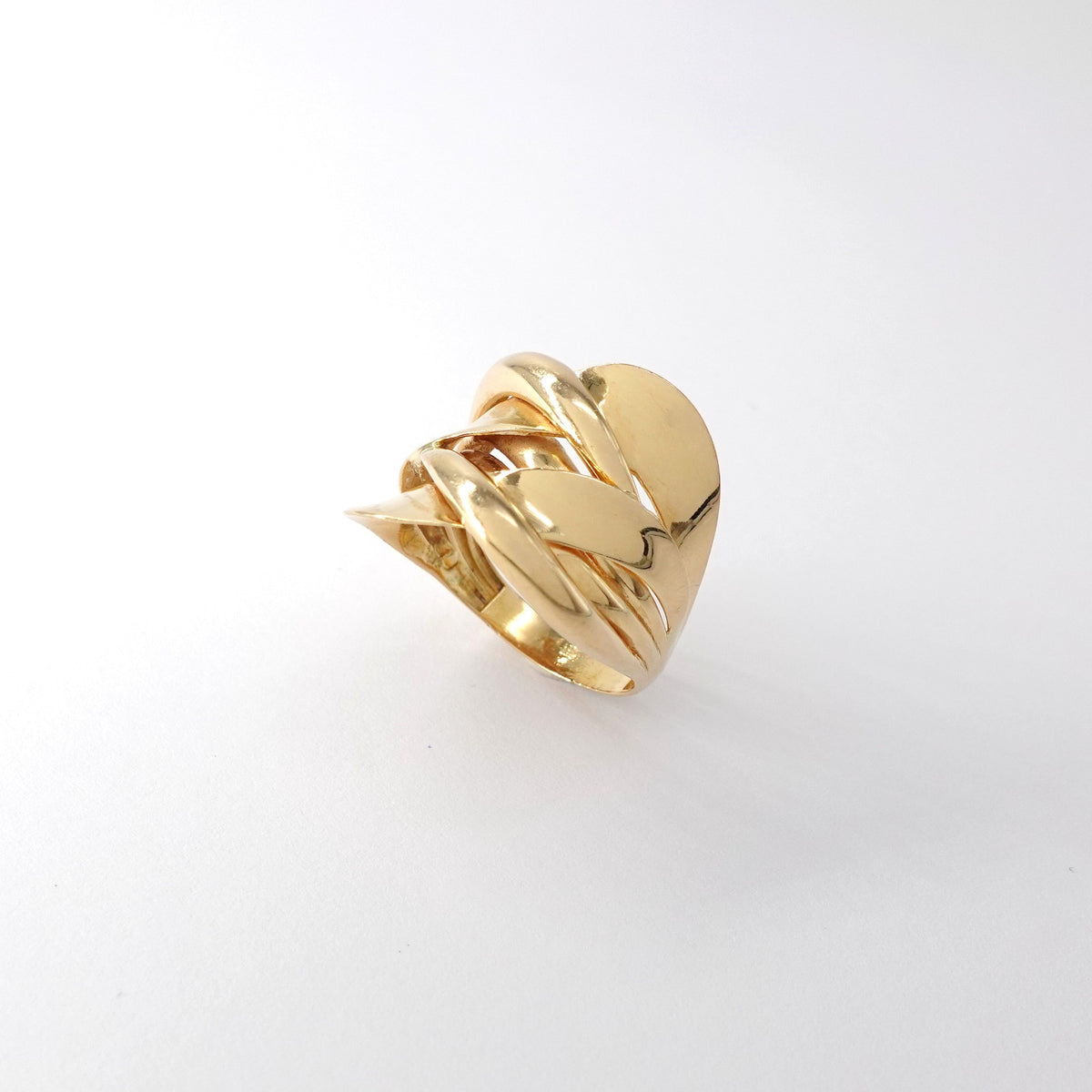 Anello  a fascia intrecciata