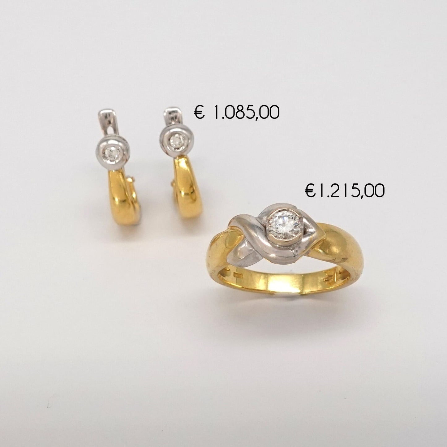 Parure anello e orecchini