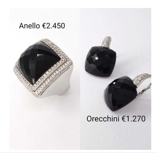 Parure con onice e diamanti