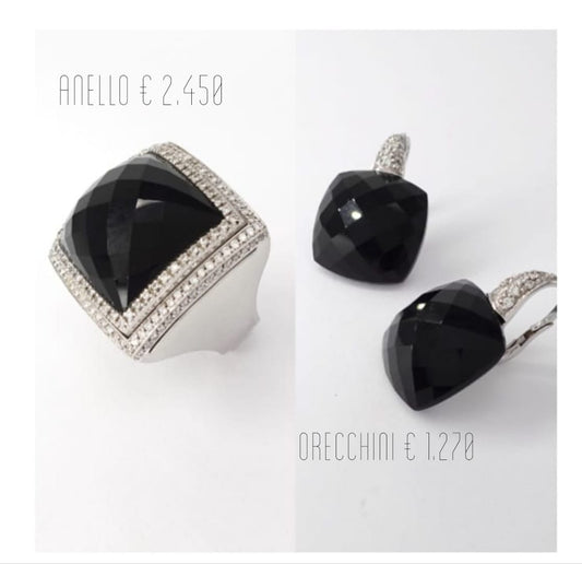 Parure con onice e diamanti