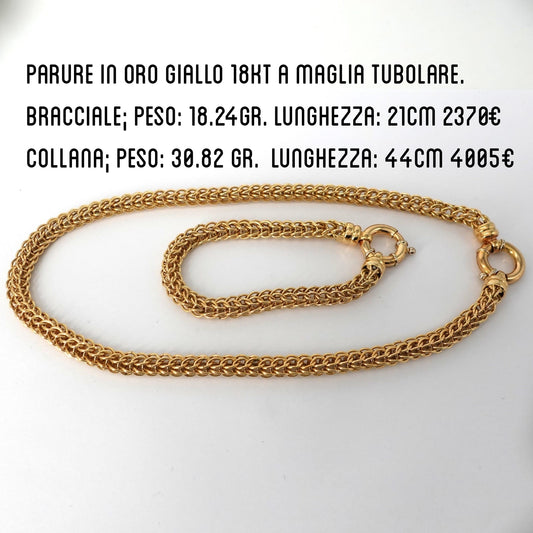 Parure collana e bracciale