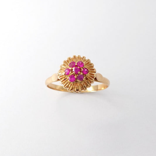 Anello in oro giallo 18kt con zirconi