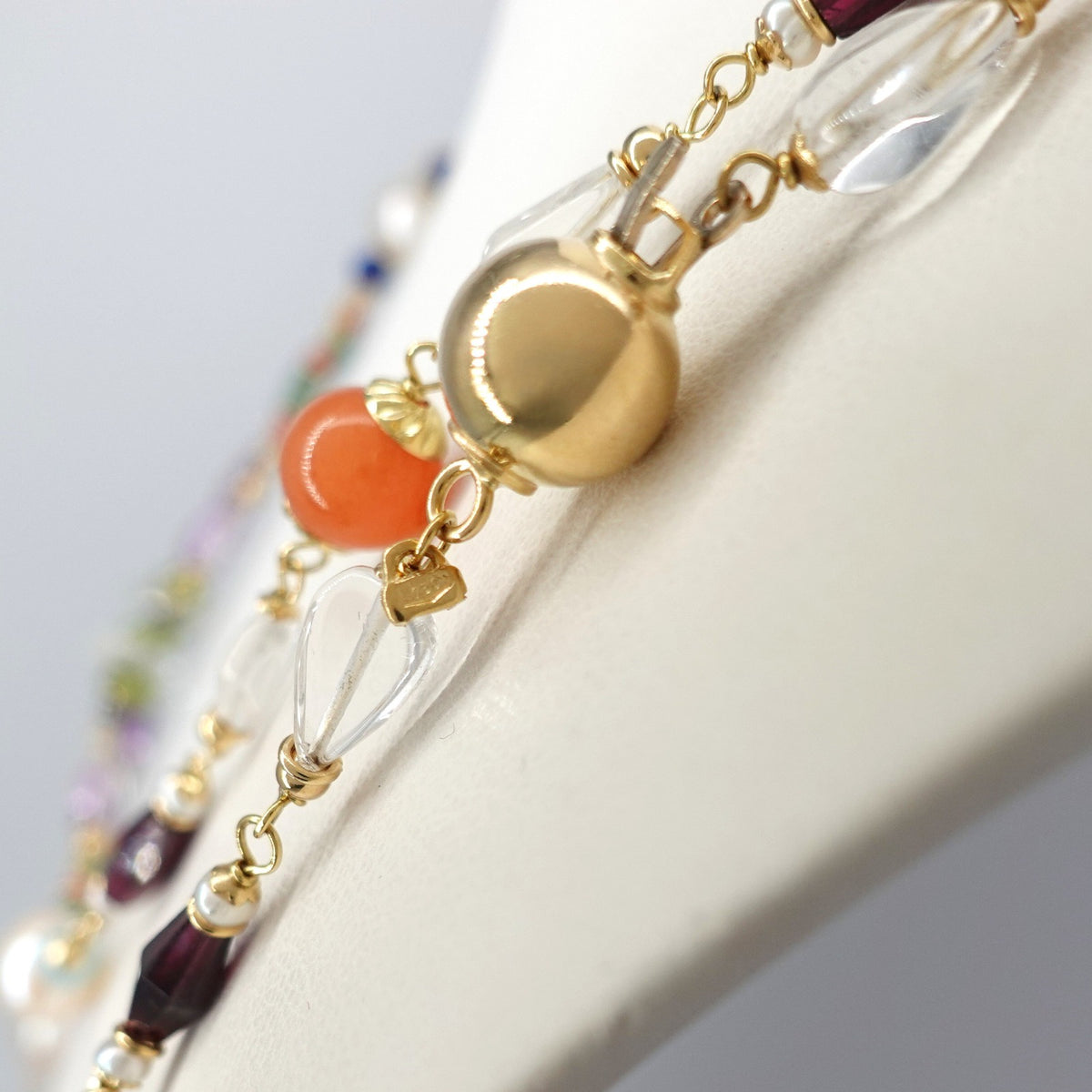 Collana Lunga   con Pietre Semipreziose