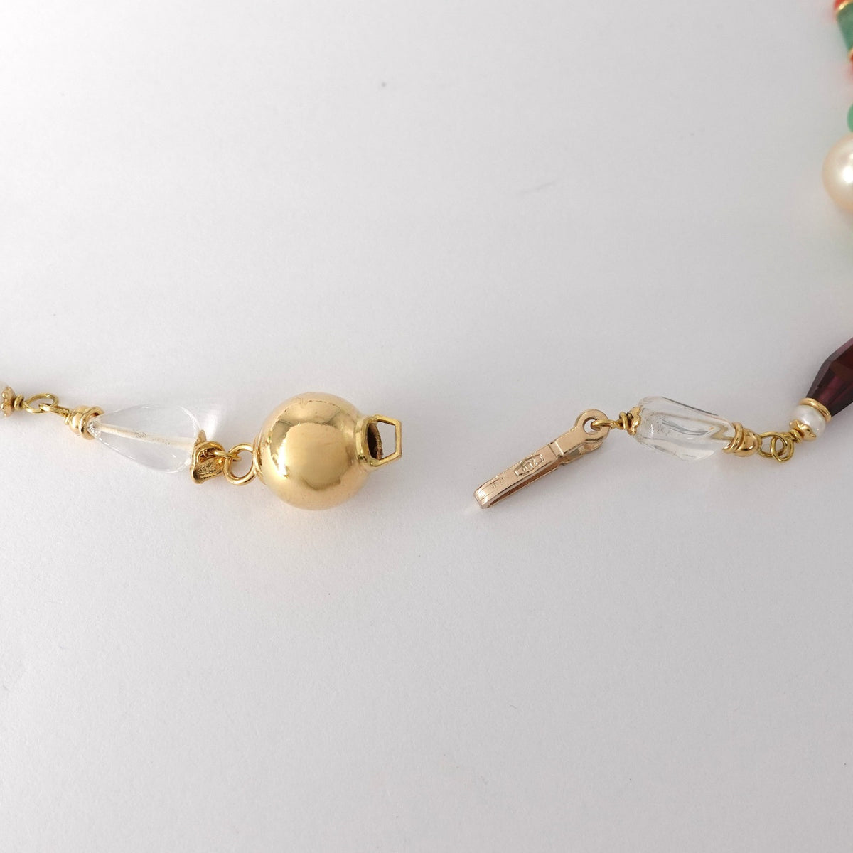 Collana Lunga   con Pietre Semipreziose