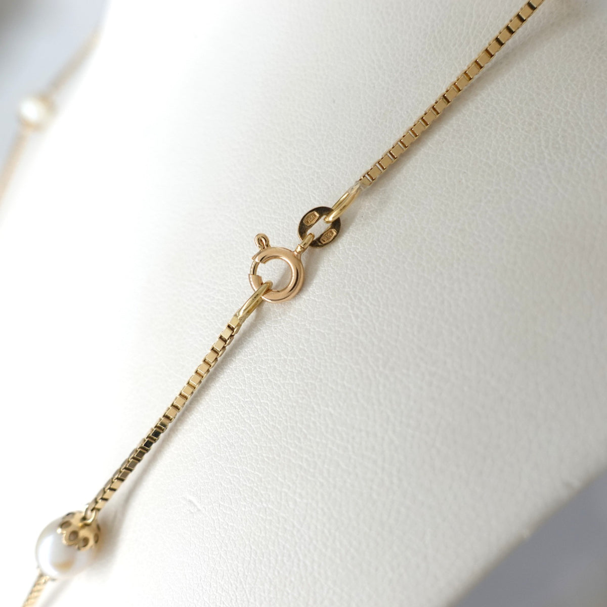 Collana  con Maglia Veneziana e Perle