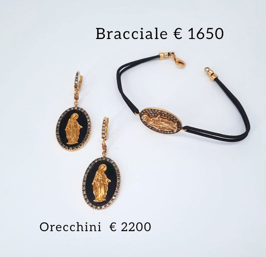Parure orecchini e bracciale