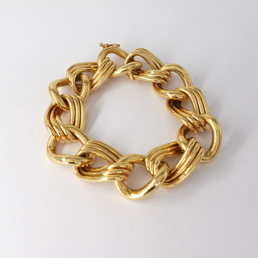 Bracciale a maglia alternata