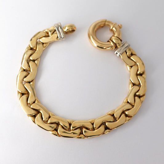 Bracciale a maglia piatta